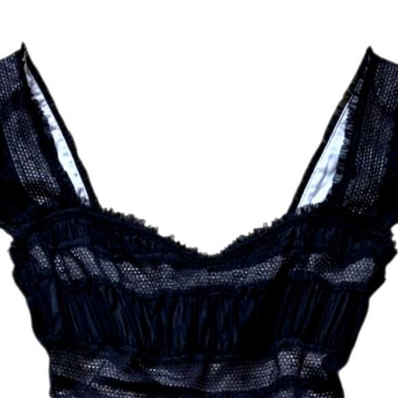 Free People Black/Cream Dress | Size 12 - Picture 3 of 9